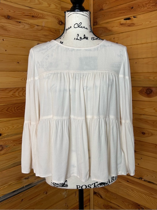 Madewell Tops - Madewell Cream Tiered Peasant Blouse